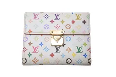 LOUIS VUITTON ルイヴィトン ポルトフォイユ コアラ ブロン M58014 村上隆 ホワイト モノグラム マルチカラー  PVC ヌメ革 美品 中古 4b000042
