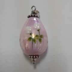 トシカネ 花柄モチーフ 雫型 ペンダントトップ 有田焼 俊兼 桜 - メルカリ