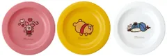 スケーター (skater) 子供用 小皿 3枚セット 15cm ディズニー カナヘイ くまのプーさん 15cm 日本製 P4-A [プー] [小皿]