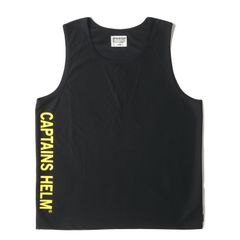 【美品】Captains Helm Tokyo キャプテンズヘルム タンクトップ サイズ:L / 24SS ダブルメッシュ テック タンクトップ (DOUBLE MESH TECH TANK-TOP) / ブラック 黒 / トップス【メンズ】【中古】