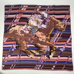 極美品 HERMES エルメス カレ 90 シルク スカーフ photo finish マルチカラー