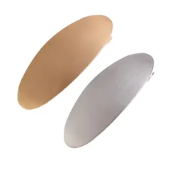 【新着商品】しっかりとまる 髪留め ヘアクリップ バンスクリップ 大きめ 2個セット レディース 太め おしゃれ ヘアピン バレッタ 髪飾りJP254 shefun (楕円形)