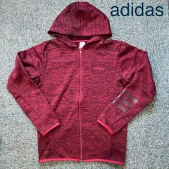 アディダス　メンズニットフリースジップアップパーカー　（M）サイズ