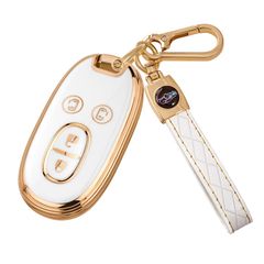 新品 [Unhoke] ワゴンR キーケース 両側スライド MRワゴン スマートキーカバー アルト ラパン パレット ハスラー ソリオ ルークス スマートキーケース キーホルダー等に適応 TPU製 軽量 傷防止 4ボタン おしゃれ