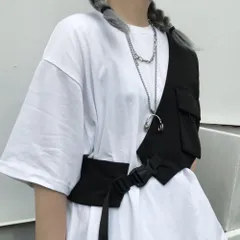 フィッシングベスト ーVer3ー 黒 片側 アシンメトリー 左右非対称 おしゃれ
