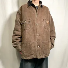 90年代 USA製 Carhartt カーハート  ミシガンチョアコート ダックジャケット メンズ2XL相当 