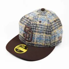 【ニューエラ正規品】ニューエラ New Era® NEW ERA® 帽子 キャップ LP 59FIFTY MLB Plaid Flannel フランネル チェック サンディエゴ・パドレス ブラウン バーンウッド(商品番号：14667657)
