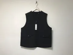 新品未使用本物ジーユーGUジップデカビッグナイロンベストジレコートメンズサーフアメカジミリタリーストリートスケーターワークビジネススーツモードゴルフドレス黒ブラックXL