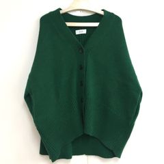 AER ADAM ET ROPE アダムエロペ Vネック 長袖 カーディガン ニット グリーン 緑系 25d菊-
