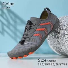 ★新品★マリンシューズ　グレー　海水浴用靴　アウトドアシューズ　サイズ28/27/26/25.5/25/24.5cm お出かけ　レディース　メンズ