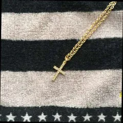 ゴールド クロス ネックレス メンズ レディース アクセサリー ジルコニア