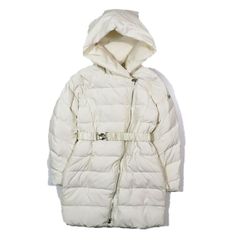 アルマーニ ジュニア ARMANI Jr ミドル ダウンコート ダウンジャケット ビジュー フーディ アウター ホワイト 12A 154 ボーイズ▲C10 キッズ