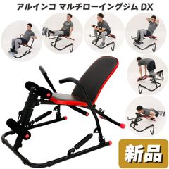 未使用 新品 アルインコ マルチローイングジムDX レッド EXG244R ローイングマシン シットアップベンチ 腹筋マシン 1台6役 家庭用 トレーニング器具 3段階強度調節 制限体重100kg 折りたたみ マルチホームジム コンパクト マルチジム 送料無料