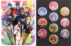 【中古】バッジ・ピンズ(キャラクター) [単品] 集合 オリジナルバインダー入り缶バッジ10個セット 「PS Vitaソフト うたの☆プリンスさまっ♪ Amazing Aria ＆ Sweet Serenade LOVE Premium Princess BO