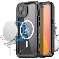 【特価商品】15 (6.1 iPhone インチ) MagSafe 対応 防雪、防塵、耐衝撃、IP68 防水ケース 認定の全身保護 完全密閉水中カバー iPhone 15 AICase 2023 用 ブラック