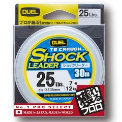 DUEL(デュエル) フロロライン 25Lbs. TB CARBON ショックリーダー30m 25Lbs. ナチュラルクリア H3507