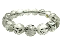 「1点もの 画像現品販売」 ブラックルチルクォーツ 13mm ブレスレット パワーストーン 天然石(18.9cm)