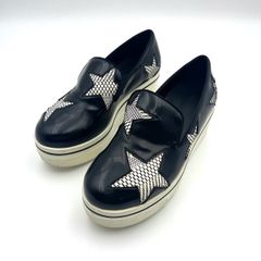 STELL MCCARTNEY ステラマカートニー スニーカー 厚底靴 星柄 35 ヒール5cm レディース ブラック【中古】