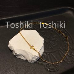 【新品未使用】クロムハーツ Chrome Hearts ネックレス 十字 イエローゴールド スターリングシルバー S925