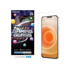 エレコム iPhone 12 mini フィルム 強化ガラス 薄さ 0.33mm ゲーム用 ブルーライトカット 反射防止 (単品)