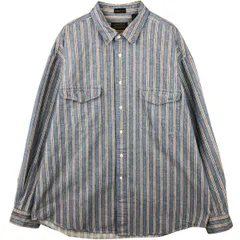 古着 80~90年代 エディーバウアー Eddie Bauer 長袖 ストライプシャツ メンズXL相当 ヴィンテージ/eaa589067