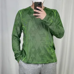 Nike(ナイキ） ドライフィット 緑 機能性 長袖Tシャツ XXL 241025