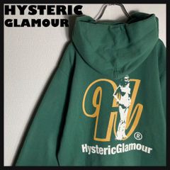 HYSTERIC GLAMOUR‼︎プフルジップパーカー ビッグロゴ 緑 L - メルカリ