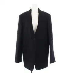 ジルサンダー JIL SANDER TAILOR MADE 21AW ノーカラージャケット 1B ウール 32 S 黒 ブラック /KHのサムネイル