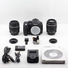 ショット数 2,800枚 ■良品■ PENTAX PENTAX K-50 DAL18-55mmWR・DAL50-200mmWRダブルズームキット ブラック