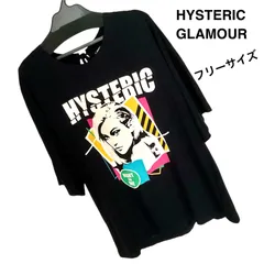 【超希少モデル】　HYSTERIC GLAMOUR　ヒステリックグラマー　 ヒスガール　NIGHT AND DAY プリント　80年代　CITY POPモチーフ 　Tシャツ   カットソー　丸首   半袖　バックリボン　黒色　フリーサイズ　美品　正規品