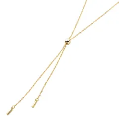 【A：ゴールド×ワンサイズ】[Cream dot. クリームドット公式] ネックレス レディース ラリエット ロング 金属アレルギー ニッケルフリー チェーン y字 メタルバー パール 細め 2タイプ 大人 