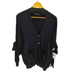 メルシーボークー mercibeaucoup 袖リボン リネン混カーディガン レディース JPN：1 のサムネイル