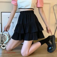 レディース ミニスカート ショート ティアードスカート シフォン 発表会 女子ボ 春夏 無地 ハイウェスト 白黒 ドット柄 ダンスウェア ガールズ  vii4w911034