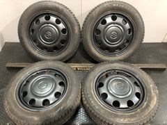 【BS BLIZZAK VRX3 155/65R14】スタッドレス【SUZUKI スペーシアギア 純正ホイール 14インチ 4.5J4HPCD100+45】21年製 バリ溝　(MTC858)