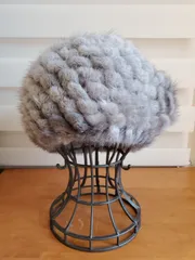 ミンク　ニット　ベレー帽