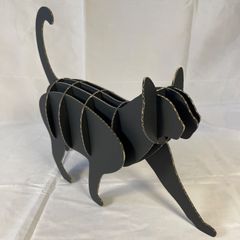 ダンボール工作キット　黒猫C3