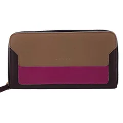 MARNI/マルニ ラウンドファスナー レザー 長財布 ブラウン レディース ブランドのサムネイル