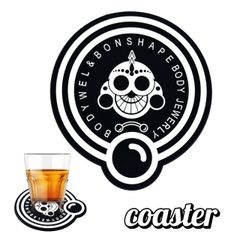 コースター ボディピアス専門店 オリジナル シリコンコースター 洗える 丸型 耐熱 おしゃれ カフェ お茶 Bar プレゼント お祝い ギフト 敷物 グラス