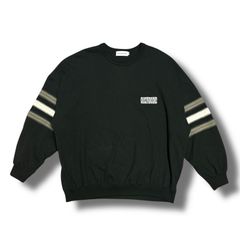 参考上代29700円 COOTIE PRODUCTIONS 24AW Heavy Oz Jersey Jacquard Sleeve Crew スウェット トレーナー クーティープロダクションズ CTE-24A306 ブラック L 90648A6