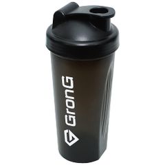 プロテインシェイカー 600ml シェイカー プロテイン シェーカー シェイカーボトル ブラック GronG（グロング）