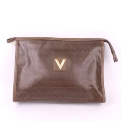 マリオ・ヴァレンティノ セカンドバッグ Vロゴ クラッチバッグ イタリア製 ブランド 鞄 メンズ ブラウン MARIO VALENTINO 【中古】のサムネイル