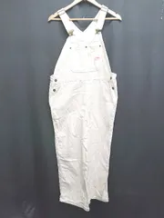 ◇ Θ JaVa ジャバ コットン100％ サロペット　オーバーオール サイズM アイボリー レディース P  【1409250013928】