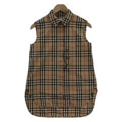 BURBERRY ノースリーブシャツ ノバチェック UK4　状態考慮