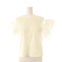 マリリンムーン Marilyn Moon 24SS La Totalite取扱 gather t-shirt カットソー 半袖 フリル F 白 ホワイト /AT ■OSのサムネイル