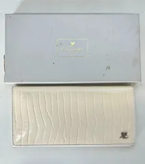 B-343　Courreges/クレージュ　長財布　ホワイト　財布　ウォレットのサムネイル