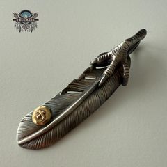 ゴローズ 上金特大フェザー 左向き 現行 金ハート - メルカリ