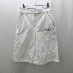 ◇ ⊇ le coq sportif ライン入り ロゴ刺<!-利用不可文字-!> 裏起毛 ハーフパンツ サイズ9 ホワイト系 メンズ E  【1502180049750】のサムネイル