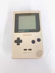 ！【通電確認済み】Nintendo ニンテンドー　ゲームボーイ ライト　ゴールド　本体【ゲーム機本体】【1】