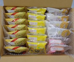 【訳あり※1箱のみ】贅沢濃厚チョコまんじゅう7P・ゆず饅頭6P・極味逸品　マロンクリームどら焼4P・桜タルト2P★あわしま堂