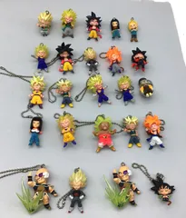 7130 BANDAI バンダイ ドラゴンボール UDM BURST キーホルダー フィギュア まとめ売り 24個セット ガチャ カプセルトイ 現状品